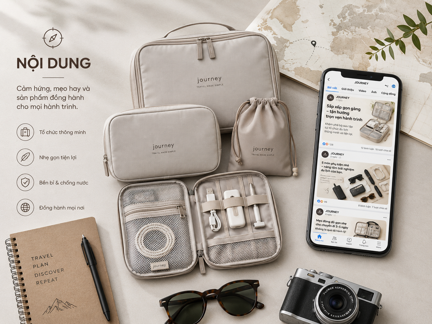 Nội dung marketing cho thương hiệu đồ du lịch